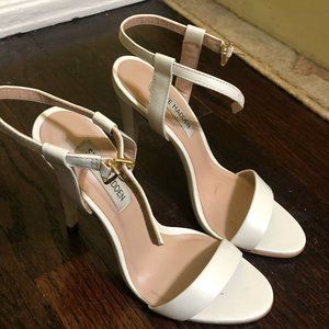 Steve Madden white heels